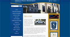 Desktop Screenshot of crowleypolice.com